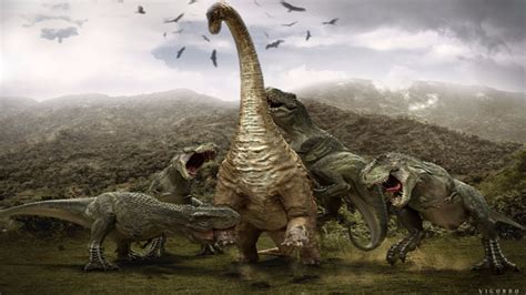 T Rex Vs Brachiosaurus