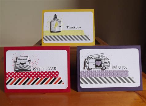 Little Miss Scrappy - Confessions of a Scrap Addict: More washi tape cards