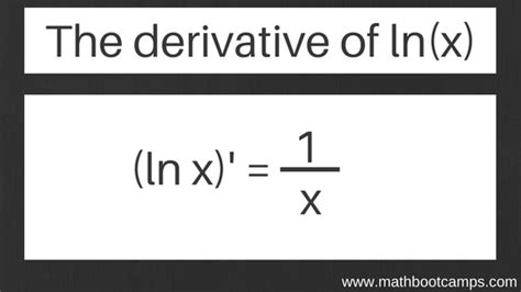 Differentiation Formulas Ln