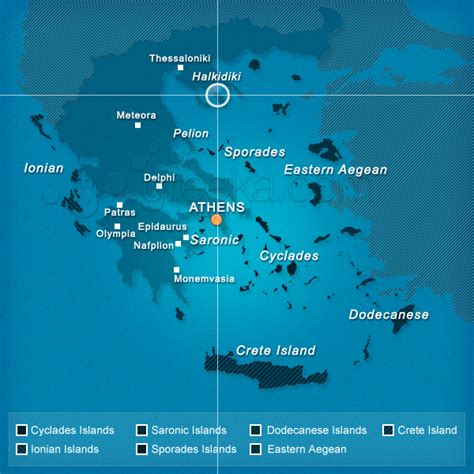 Map of Halkidiki, Greece - Greeka.com