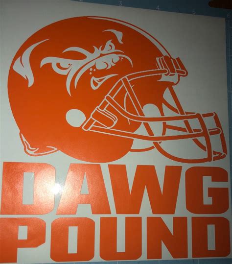 Cleveland Browns Dawg Pound football helmet decal for car | Etsy