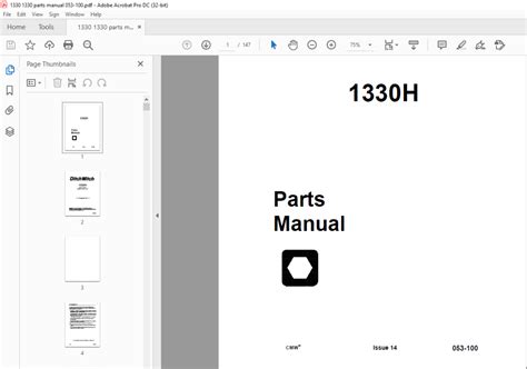 Ditch Witch 1330H Trencher Parts Manual 053-100 - PDF DOWNLOAD - HeyDownloads - Manual Downloads