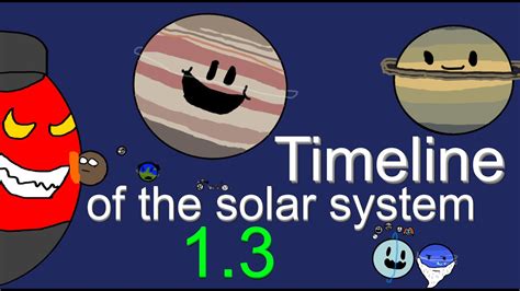 The Timeline of The solar system 1.3 - YouTube