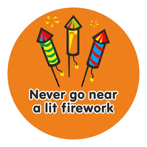 Bonfire Night Firework Safety Stickers