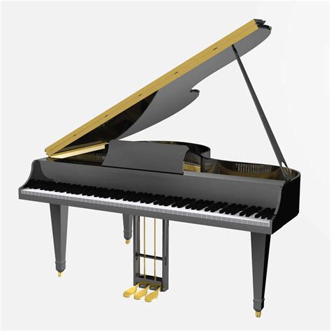 Baby Grand Piano - 3D Model by TMTRNoosa