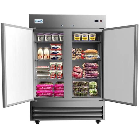 KoolMore 47-cu ft 2-Door Reach-in Commercial Refrigerator (Stainless Steel) in the Commercial ...