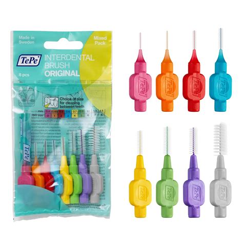 Tepe Interdental Brush Original Cleaners Dental Brushes Between Teeth 8 ...