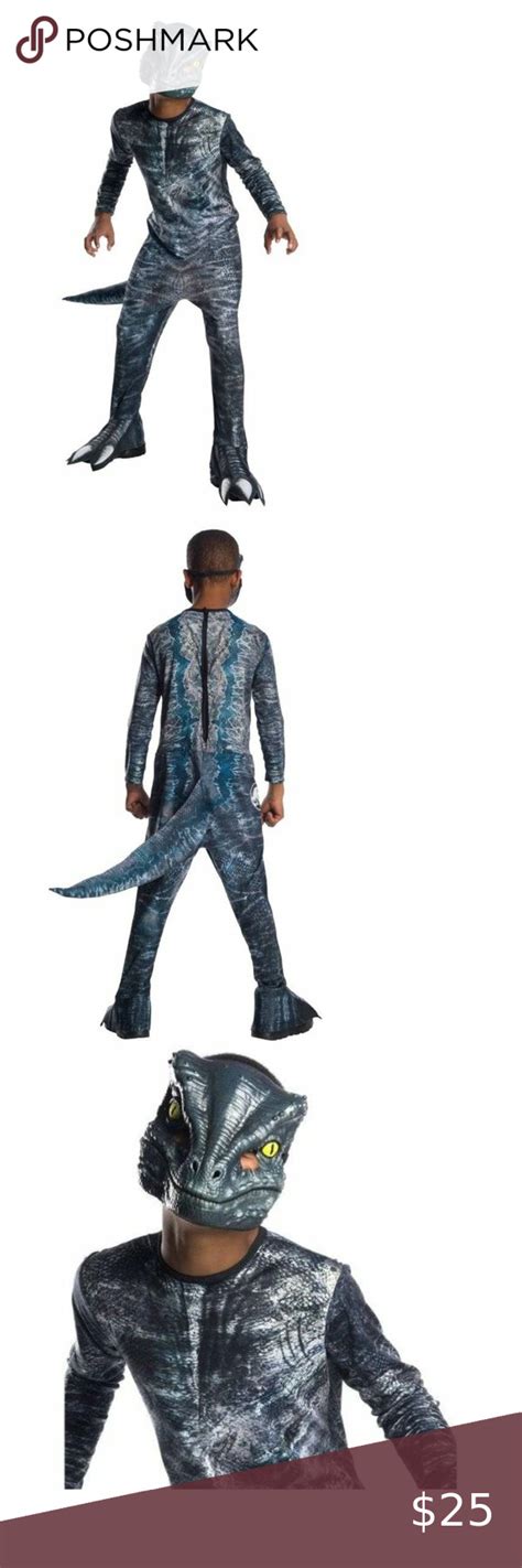 Jurassic Park Blue Raptor Dinosaur Costume- 8/10 | Dinosaur costume ...