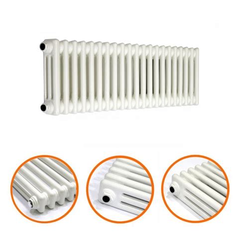 300 x 1013mm White Horizontal Traditional 3 Column Radiator | Column ...