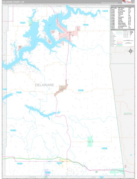 Delaware County, OK Maps