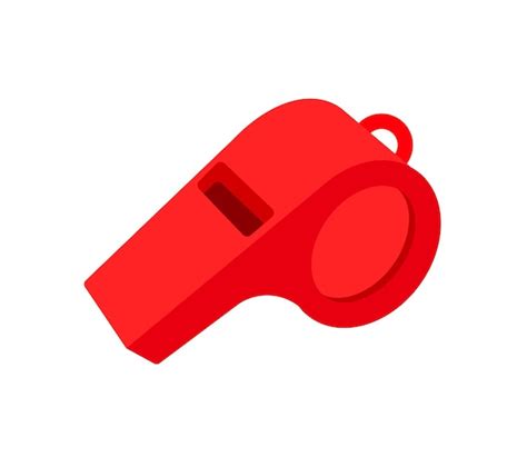 Premium Vector | Whistle vector isolated icon. emoji illustration ...