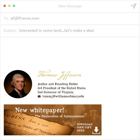 If the Founding Fathers Had Email Signatures - Sigstr