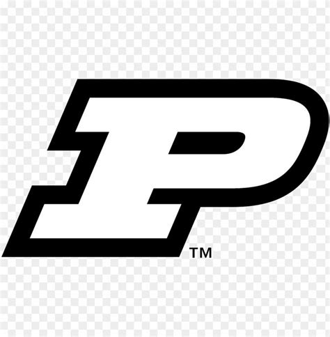 Urdue University Boilermakers Logo Black And White - Purdue Logo Black ...