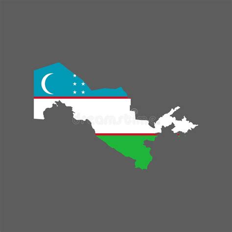 Uzbekistan flag and map stock vector. Illustration of graphic - 99297080