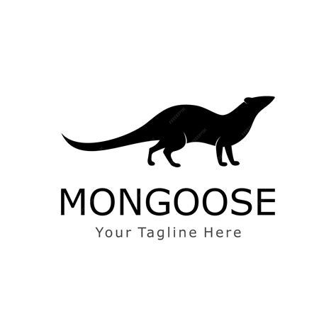 Premium Vector | Mongoose vector silhouette logo