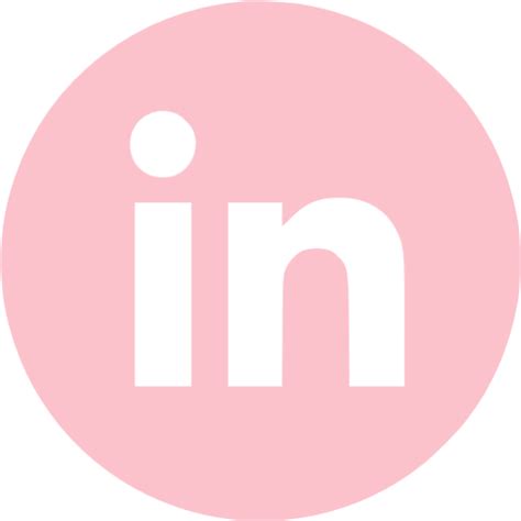 Pink linkedin 4 icon - Free pink site logo icons