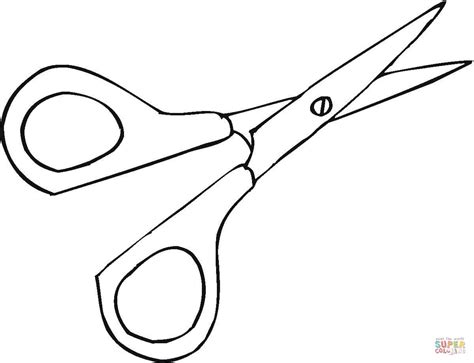 Scissors coloring page | Free Printable Coloring Pages