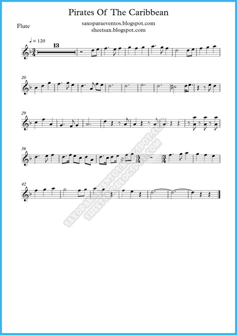 Pirates of the Caribbean music score and playalong for wind quintet