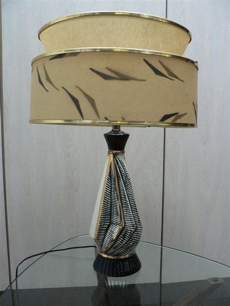 vintage mid century modern table lamp 1950s by secreteyesonly