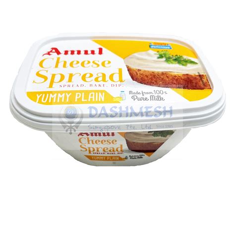 Amul Cheese Spread (Plain) 200g - Dashmesh Singapore – Indian Food Distributor Singapore ...