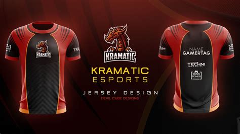 Presenting an Esports Jersey Design for a Gaming Team called Kramatic Epsorts! Cube Design ...