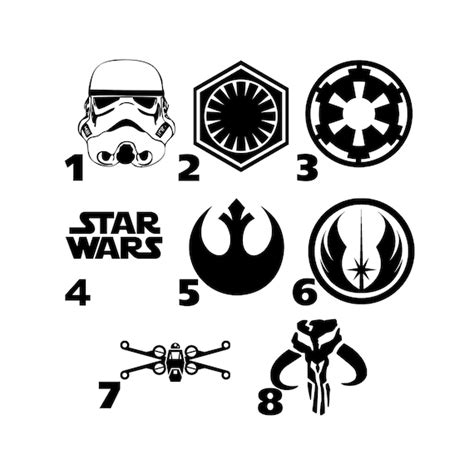 Star Wars Decals Star Wars Stickers Disney Star Wars Vinyl - Etsy