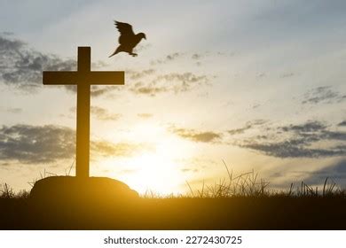 Christian Cross Sunset Sky Background Stock Photo 2272430725 | Shutterstock