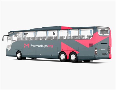 Free Mockup - Coach Bus Mockup - Back Side View on Behance