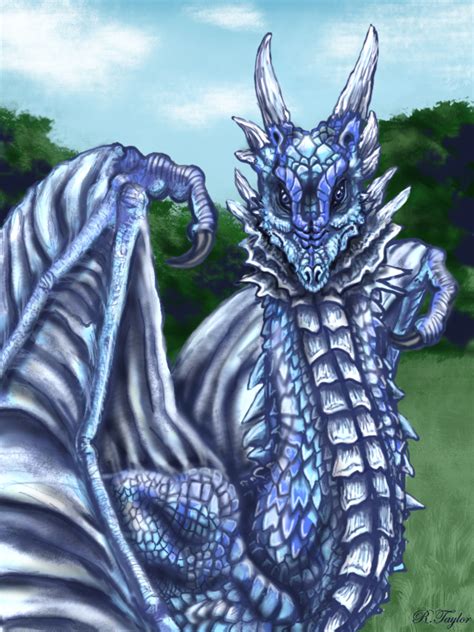 The gaze of the blue dragon by Ruth-Tay on DeviantArt