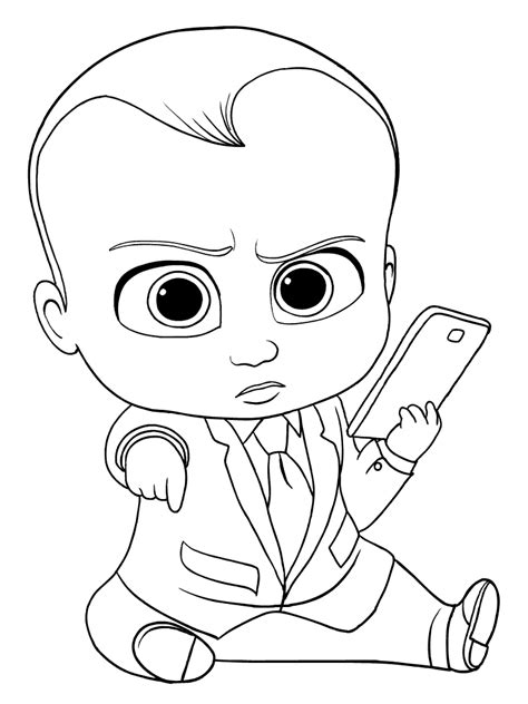 15 Free Printable The Boss Baby Coloring Pages