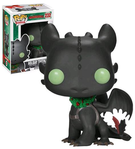 Funko POP! Movies DreamWorks Dragons #232 Holiday Toothless (Christmas) - New, Mint Condition ...