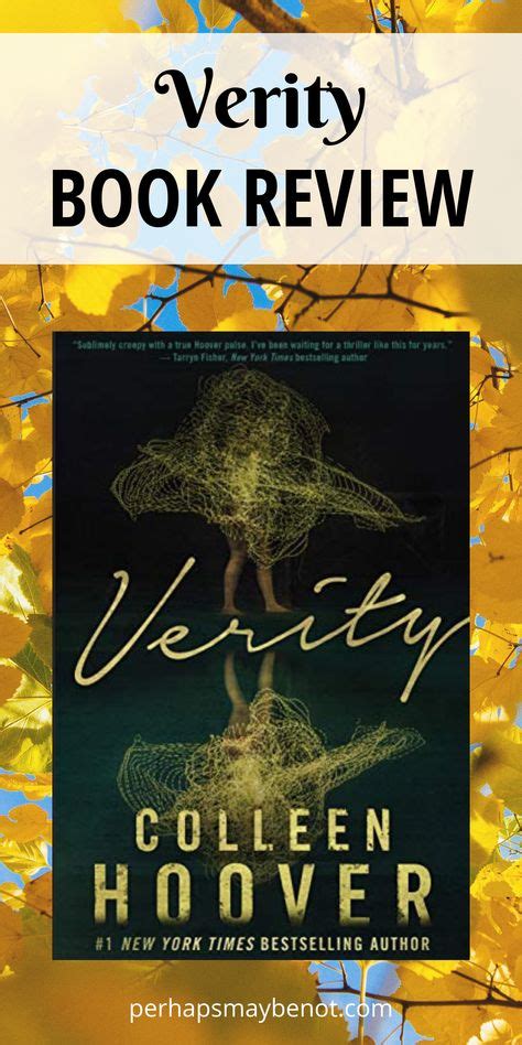 Review - Verity by Colleen Hoover | Colleen hoover, Book review, Good books