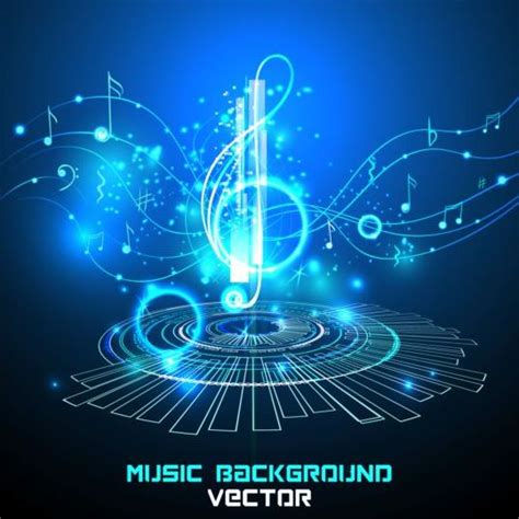 Futuristic music background design vector 03 free download