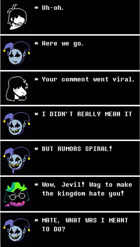 What could Jevil comment? : r/Deltarune