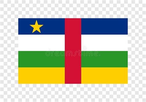 La República Centroafricana - Bandera Nacional Stock de ilustración - Ilustración de digital ...