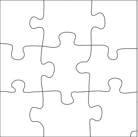 Blank Jigsaw Piece Template | TEMPLATES EXAMPLE