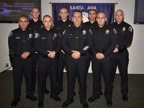 Santa Ana PD swears in seven new officers who are graduates of Basic ...