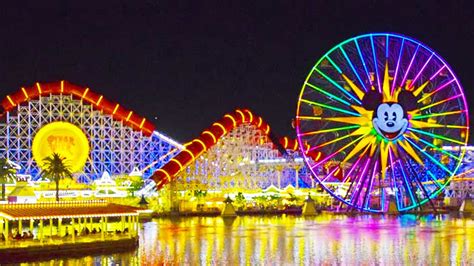 Paradise Gardens Park - Disney California Adventure | All Rides & Night ...