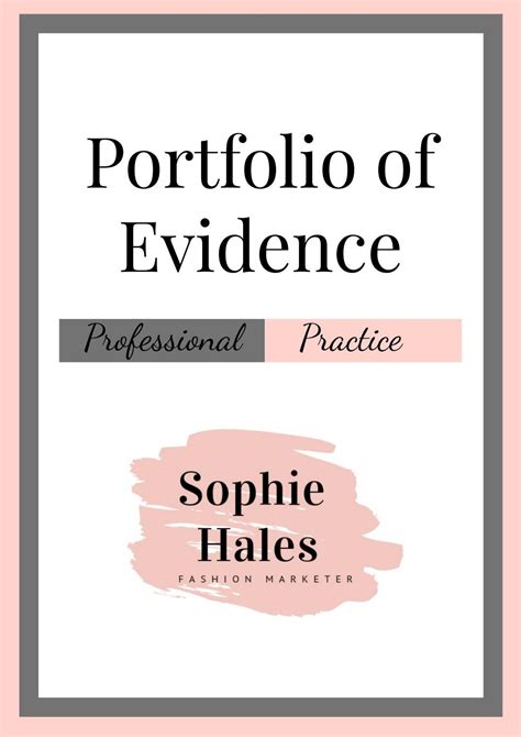 Portfolio Of Evidence Example The Truth About Portfolio Of Evidence ...