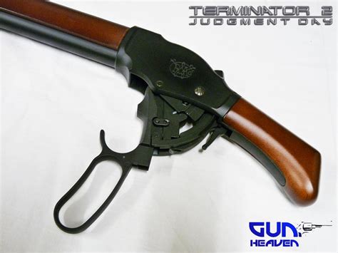 TERMINATOR 2 - SHOTGUN ROSE BOX OFFICIEL WINCHESTER M1887 TOUT METAL & BOIS VERITABLE (GUN HEAVEN)