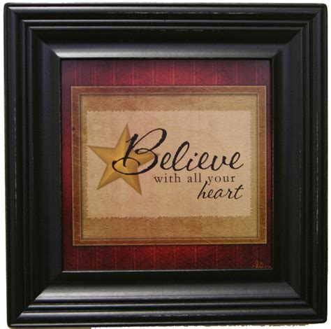 Believe With All Your Heart | Framed Christmas Decor