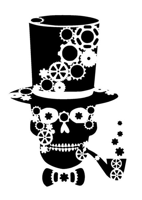 CHOOSE DESIGN A5 steampunk stencils. 125/190 micron | Etsy | Skull stencil, Stencil designs ...