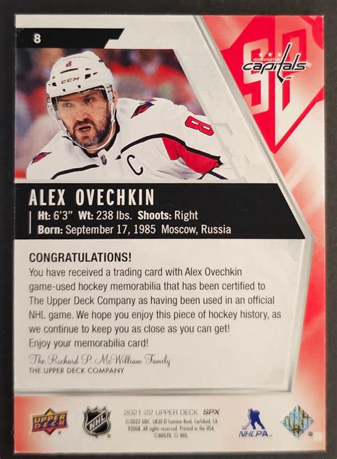 Alex Ovechkin Gold Jersey - 2021/22 SPX – Pro Shop Sports