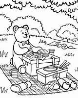 Teddy Bear Picnic Coloring Pages sketch template