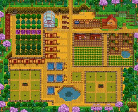 Beginner Stardew Valley Forest Farm Layout / Stardew Valley Forest Farm Layout Design Youtube ...