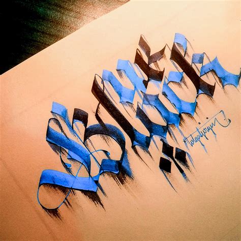 Some Colorful Letterings with Parallelpen - Part 1 :: Behance