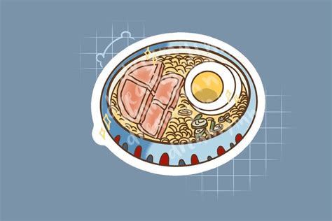 Ponyo Food sticker / Ramen / Waterproof / Matte / Vinyl / | Etsy | Food stickers, Ponyo, Stickers