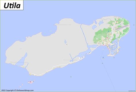 Utila Map | Honduras | Detailed Maps of Utila Island