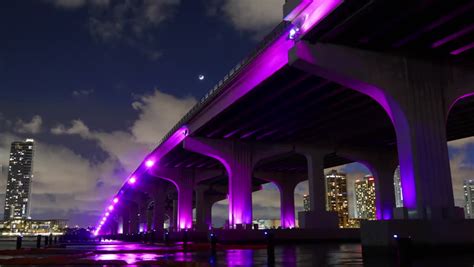 Night Light Sky Miami Downtown Stock Footage Video (100% Royalty-free) 10985093 | Shutterstock