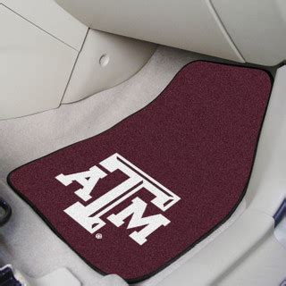 Texas A&M University Maroon Color Emblem, Set of 2 - Auto Accessories